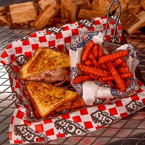 BBQ Pork Sandwich.