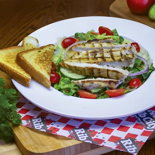 Chicken on the Greens.