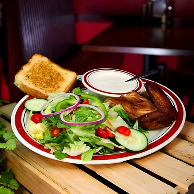 BBQ Chicken & Salad.