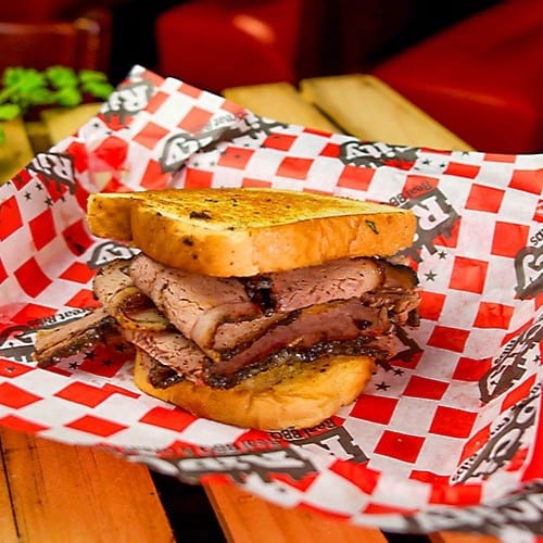 Beef Brisket Sandwich.
