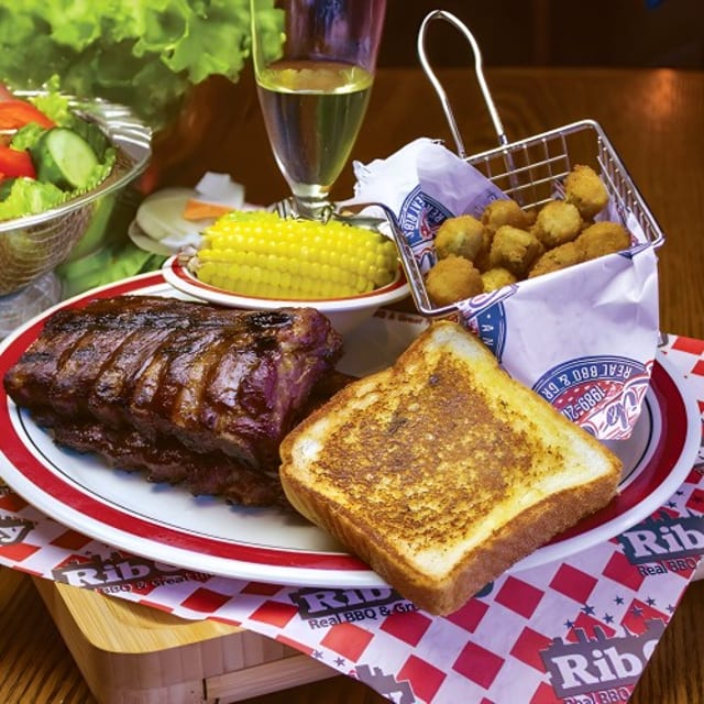 Baby Back Rib Plate.