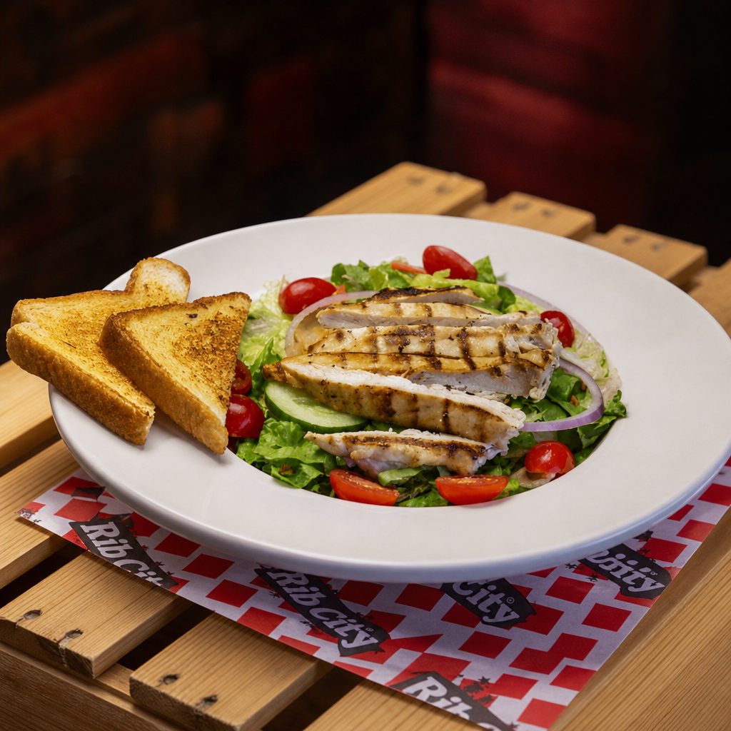 Chicken on the Greens.