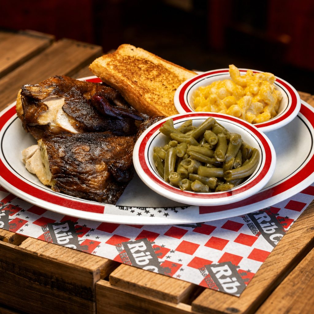 BBQ Chicken Plate.