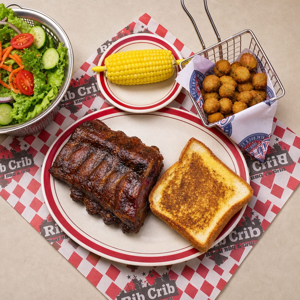 Baby Back Rib Plate.
