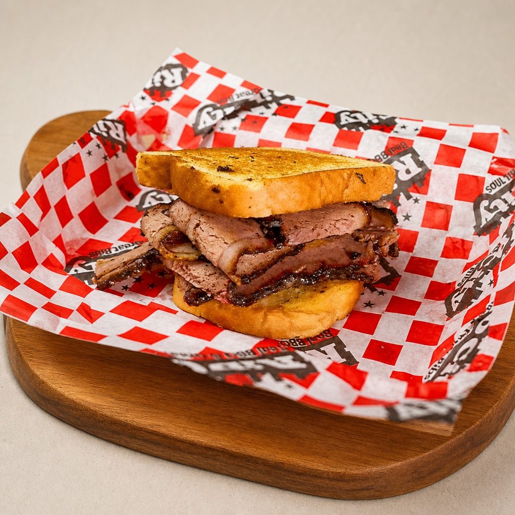 Beef Brisket Sandwich.