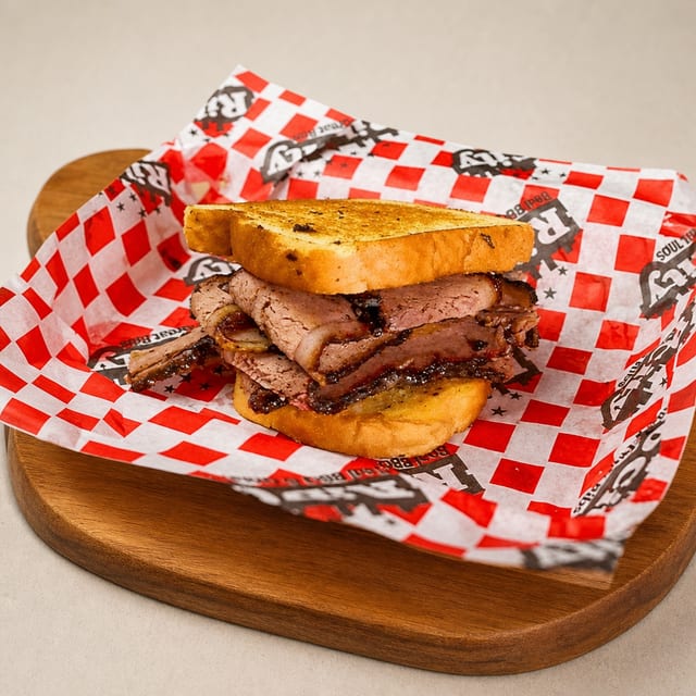Beef Brisket Sandwich.