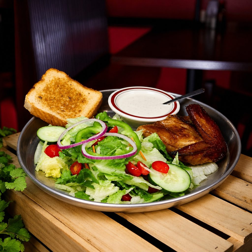 BBQ Chicken & Salad.