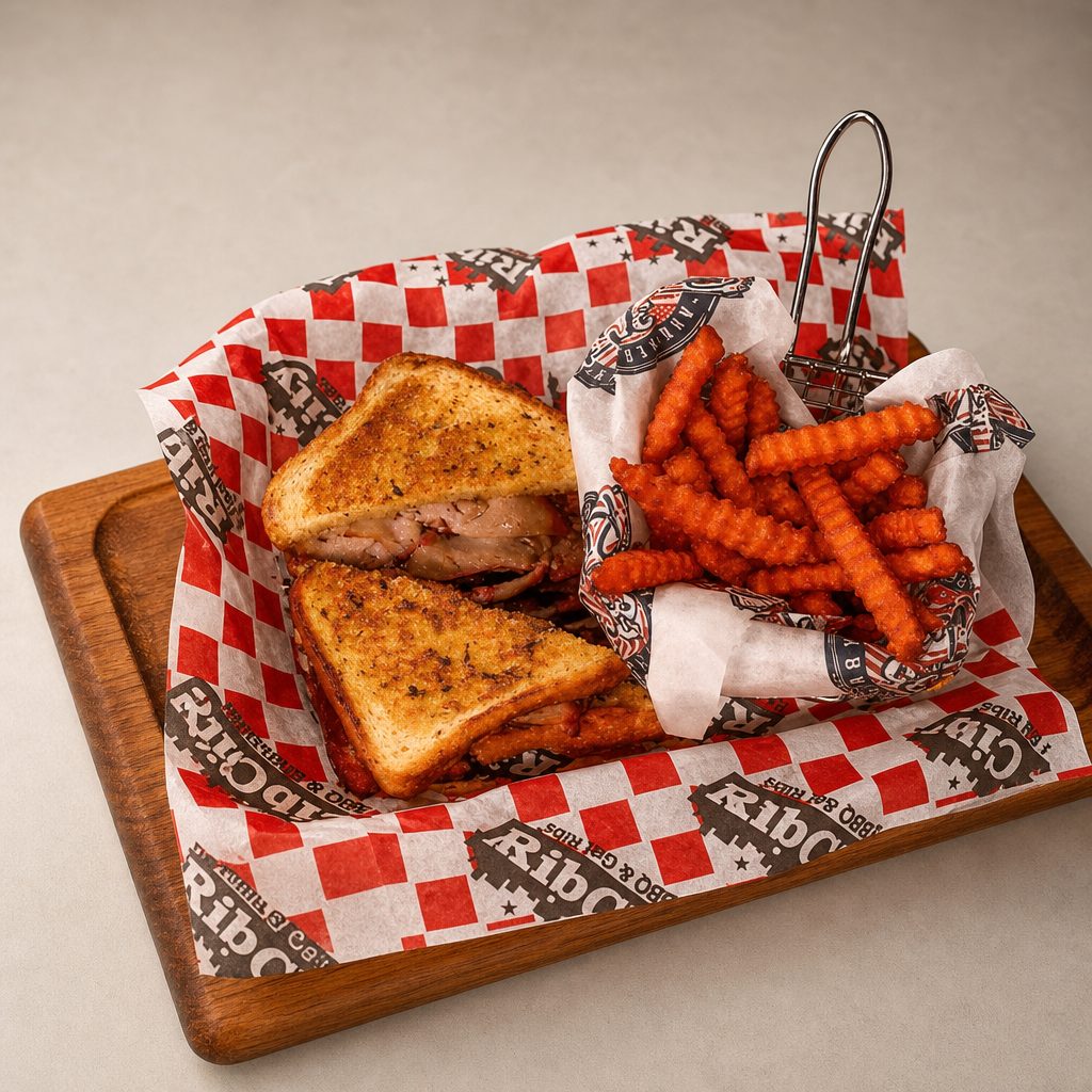 BBQ Pork Sandwich.