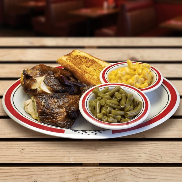 BBQ Chicken Plate.