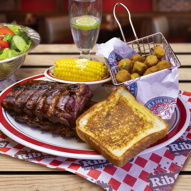 Baby Back Rib Plate.