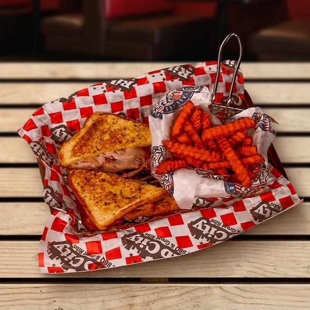 BBQ Pork Sandwich.