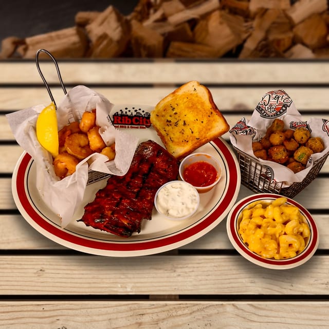 Shrimp & Ribs Combo.